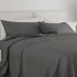 Home Collection iEnjoy Home Embossed Dobby Bed Sheet Gray (259.08x228.6)