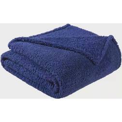 Brooklyn Loom Marshmallow Sherpa Blankets Blue (228.6x172.72)