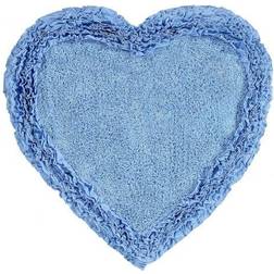 Better trends Heart Shaggy Border Collection Blue 30x30"