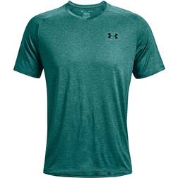 Under Armour Tech V-neck T-shirt Men - Cerulean/Black