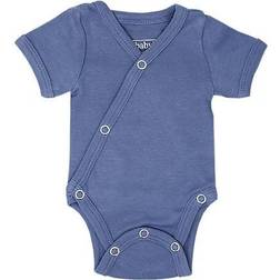 L'ovedbaby Organic Short-Sleeve Kimono Bodysuit - Slate (OR338sl)