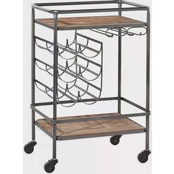 Olivia & May 2 Tiered Trolley Table 15x20"