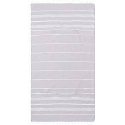 Linum Home Textiles Lucky Pestemal Bath Towel Gray (175.26x96.52)