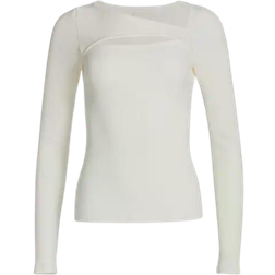 Citizens of Humanity Iris Long Sleeve Cutout Top - White