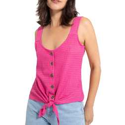 Sanctuary Golden Hour Tie Front Tank Top - Tart