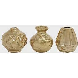 Ridge Road Décor Assorted Textured Pots Vase 6" 3
