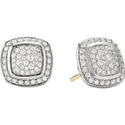 David Yurman Albion Stud Earrings - Silver/Gold/Diamonds