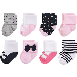 Little Treasures Terry Socks 8-pack - Black