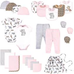 Hudson Layette Start Set Baby Shower Gift 25-pack - Modern Pink Safari (10157478)