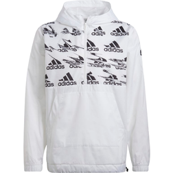 Adidas Essential Brandlove Woven Windbreaker - White