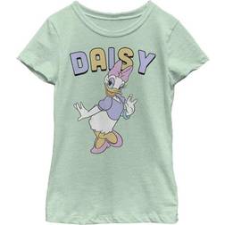 Disney Girl's Mickey & Friends Daisy Duck Simple Portrait Graphic Tee - Mint