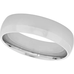 C&C Jewelry Plain Polished Wedding Band Ring - SIlver