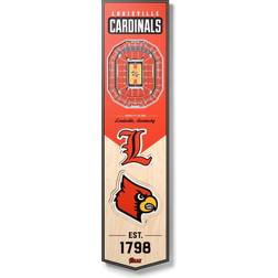 YouTheFan Louisville Cardinals 3D StadiumView Banner