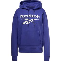 Reebok Women Identity Logo Fleece Pullover Hoodie - Bold Purple