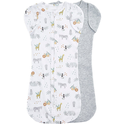 Aden + Anais Essentials Newborn Easy Swaddle Snug 2-pack Savanna Spots