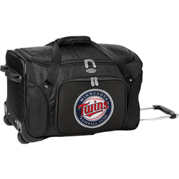 MLB Minnesoda Twins Wheeled Duffel Bag - Black