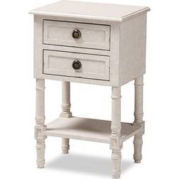 Baxton Studio Lenore Bedside Table 11.8x15.8"