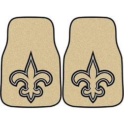 Fanmats New Orleans Saints 2-Piece Printed Carpet Car Mat