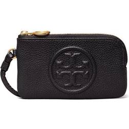 Tory Burch Perry Bombe Top-Zip Card Case - Black