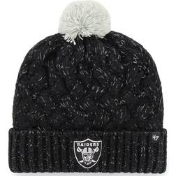 '47 Las Vegas Raiders Fiona Logo Cuffed Knit Hat with Pom Women - Black