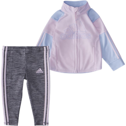 Adidas Baby Tricot Jacket and Tights Set -Clear Pink