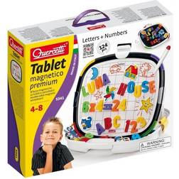 Quercetti Tablet Magnetico Premium Double Sidesd Magnetic Board With Letters and Numbers Ages 4-8 Years