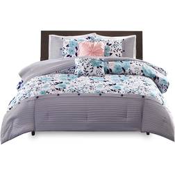 Intelligent Design Delle Bedspread Gray, Blue (228.6x172.72)