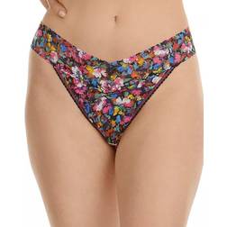 Hanky Panky Original Rise Printed Lace Thong - Confetti Floral