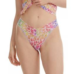 Hanky Panky Original Rise Printed Lace Thong - Pride Leopard