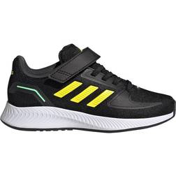 Adidas Kid's Runfalcon 2.0 - Core Black/Beam Yellow/Beam Green