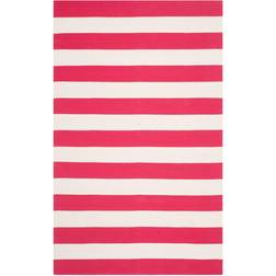 Safavieh Montauk Collection Red, White 48x48"