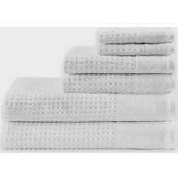 Madison Park Waffle Bath Towel White (137.16x71.12)