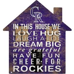 Fan Creations Colorado Rockies Team House Sign Board