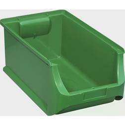 Open fronted storage bin, LxWxH 355 x 205 x 150 mm, pack of 12, green Staukasten