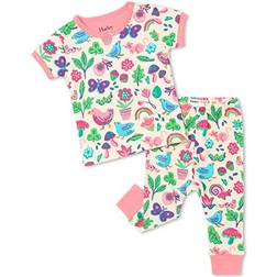 Hatley Organic Cotton Baby Short Sleeve Pajama Set - Rainbow Park (S22RPI1255)