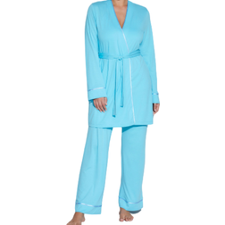 Cosabella Bella Curvy 3 Piece Set with Robe - Turchese/Blu Venezia