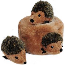 Burrow Squeaky Hide & Seek Plush Dog Toy Hedgehog Den Puzzle Set