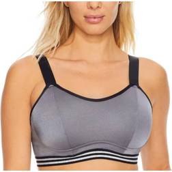 Pour Moi Jenn Convertible High Impact Underwire Sports Bra - Silver/Black