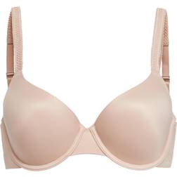 Calvin Klein Liquid Touch Lightly Lined Full Coverage Bra - Honey Almond