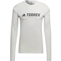 Adidas Terrex Primeblue Trail Long Sleeve Top - White
