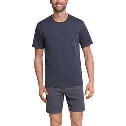 Schiesser Day and Night Short Pyjama Anthracite