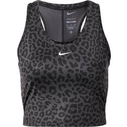 Nike Dri-FIT One Leopard Print Tank Madder Root/White