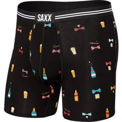 Saxx Vibe Modern Fit Boxer - Black Bowties N Booze