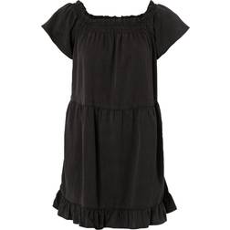 Superdry Vintage Off The Shoulder Dress - Black