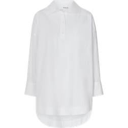 Selected Femme cotton shirt with ruched back in