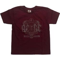 AC/DC Kid's Black Ice T-Shirt -Maroon Red