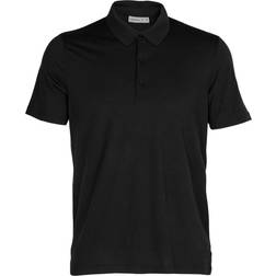 Icebreaker Merino Tech Lite II Short Sleeve Polo Shirt Men - Black