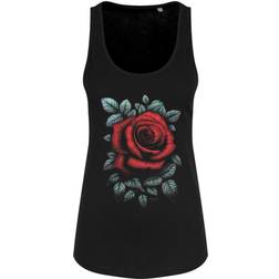 Requiem Collective Womens/Ladies Cardinal Rose Vest Top (Black/Red)