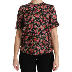 Dolce & Gabbana and Women's Floral Roses Short Sleeve Top TSH4267-36 IT38