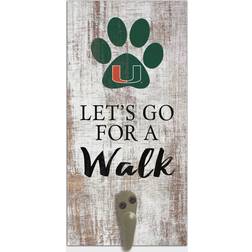 Fan Creations Miami Hurricanes Leash Holder Sign Board